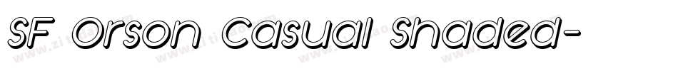 SF Orson Casual Shaded字体转换